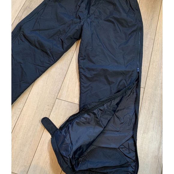 Vintage LL Bean Ski Pants Full Side Zip Thinsulate Mens Size Regular Large Black - Picture 4 of 12